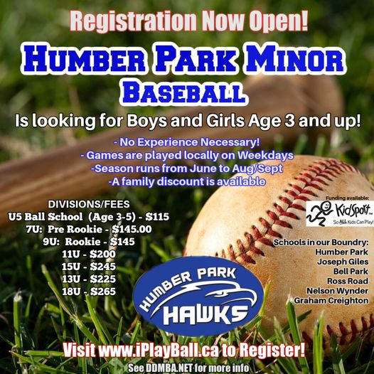 Humber Park Registration 2022